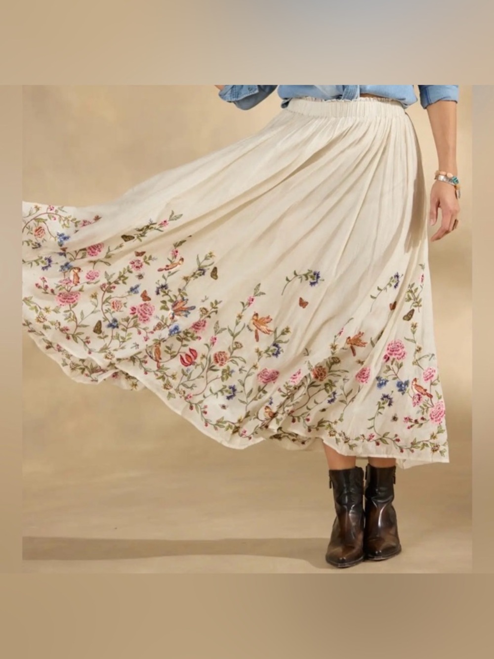 SUNDANCE | NWT Romance Garden Skirt